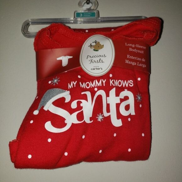 Carters precious moments Christmas Bodysuit 3 M - Picture 1 of 1